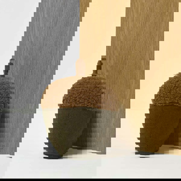 HOMESCAPES Luxury Fabric Acorn Doorstop Set of 2