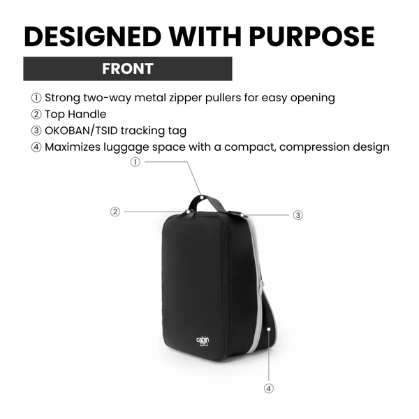 CabinZero Lux Compression Packing Cube - Medium