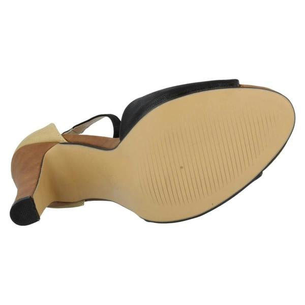 Anne Michelle Ladies Anne Michelle Ankle Strap Peep Toe Heeled Sandals