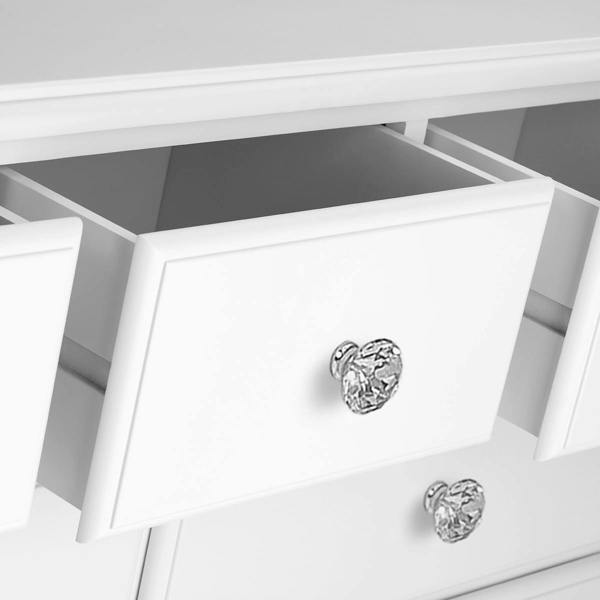 Statement Furniture Romance 2 Over 3 Chest of Drawers with Crystal Handles