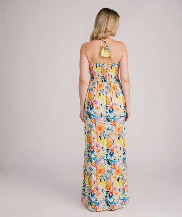 Pia Rossini Caracas - Halter Neck Maxi Beach Dress