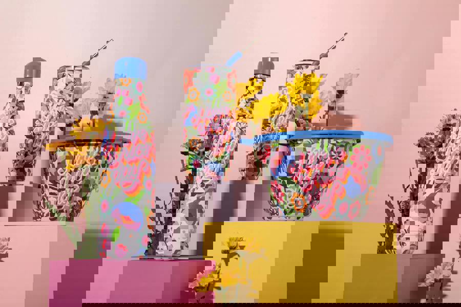 S'well Steffi Lynn Water Bottle, Stainless Steel, Copper, Insulated Bottle 500ml