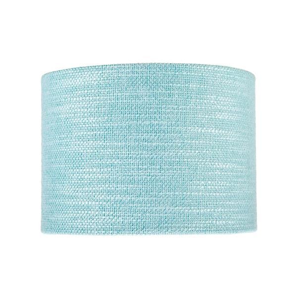 Modern Bobbled and Textured Linen Lamp Shade in Light Duck Egg Blue Image 3