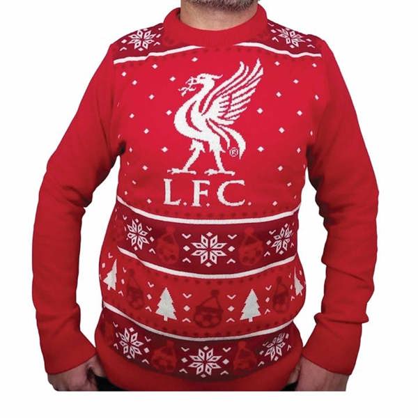 Liverpool FC Christmas Jumper Large, Clothing, Sports, Gift