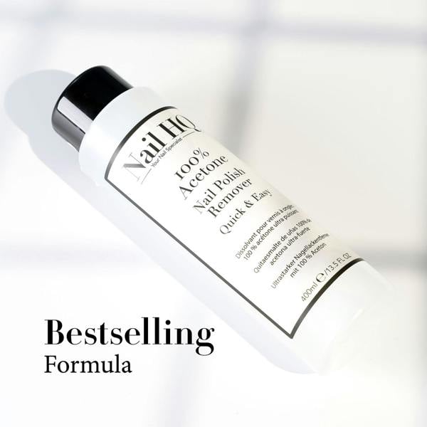 Nail HQ 100% Acetone Nail Polish Remover - 400ml