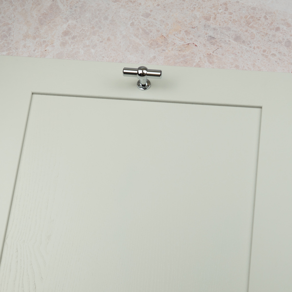 Handle & Home Polished Chrome T-Bar Handle and Knob
