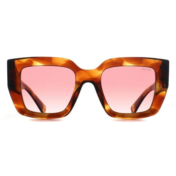 Miu Miu Sunglasses MUB05S 26E50U Striped Tobacco Pink Gradient Red