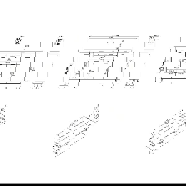 Furniture To Go Ikast Sideboard 4 Doors + 1 Drawer in Jackson Hickory and White