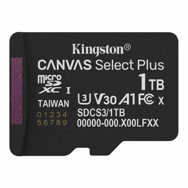 Kingston Canvas Select Plus MicroSD 150MBs Class 10 1TB with Adapter