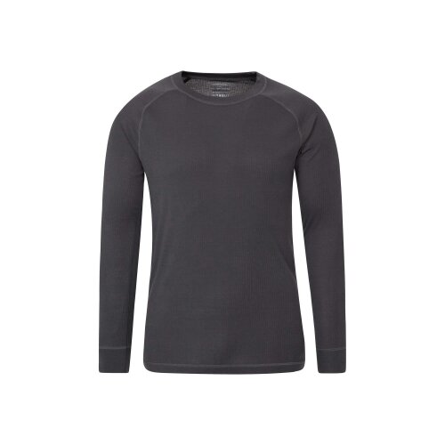 Mountain Warehouse Mens Talus Base Layer Top (Pack of 2) - Charcoal