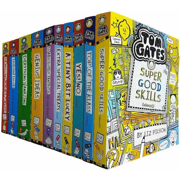 Tom Gates Collection 10 Books Set by Liz Pichon (Books 1-10)