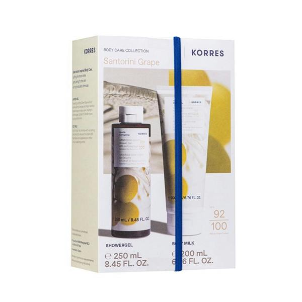 Korres Santorini Grape Shower Gel Body Milk Duo