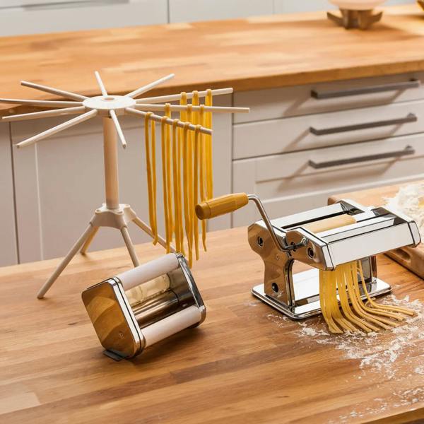 Interiors By Premier Versatile Multi Pasta Chrome Maker Set, Durable Kitchen Accessory, Convenient Pasta Maker For Cooking