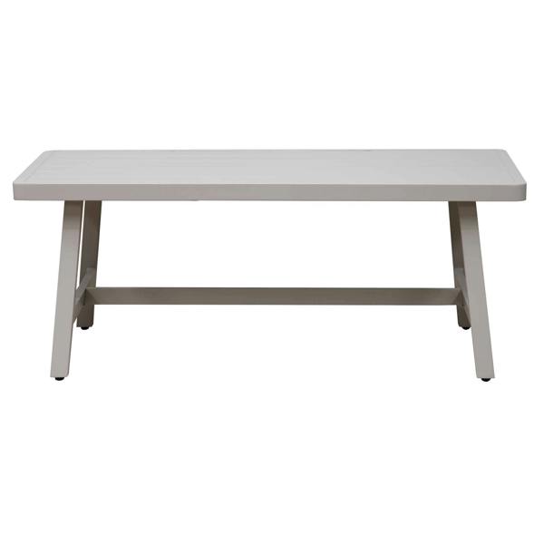 Dellonda Fusion 4 Piece Outdoor Aluminium Corner Sofa Set, Light Grey - DG57