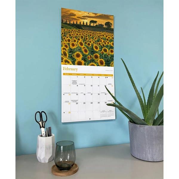 Sunflowers Calendar 2027, Wall Calendars, Month To View, Lifestyle, Gift