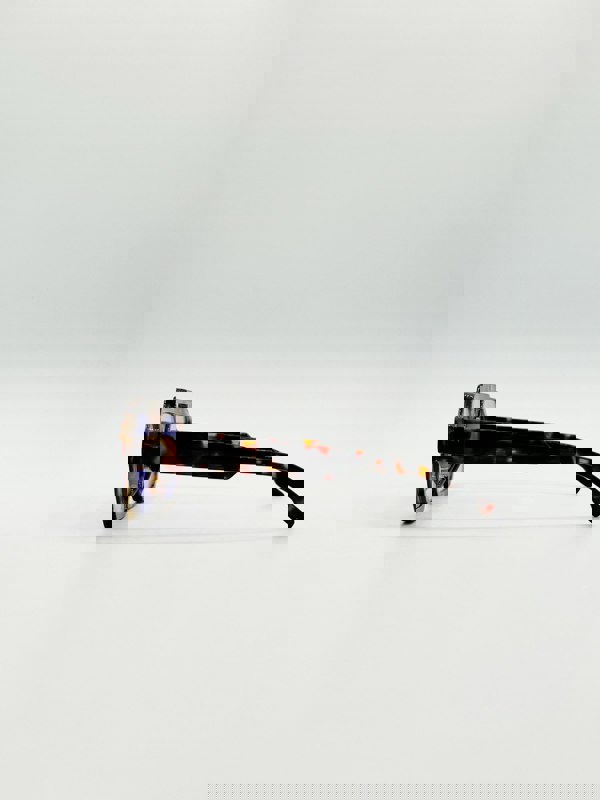 SVNX Angular Navigator Sunglasses in Leopard Print