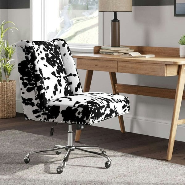 Milk Cow Print Swivel Office Chair Home Office Chairs Living and Home
