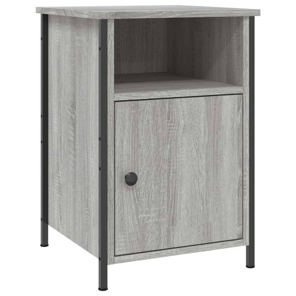 Berkfield Bedside Cabinets 2 pcs Grey Sonoma 40x42x60 cm Engineered Wood