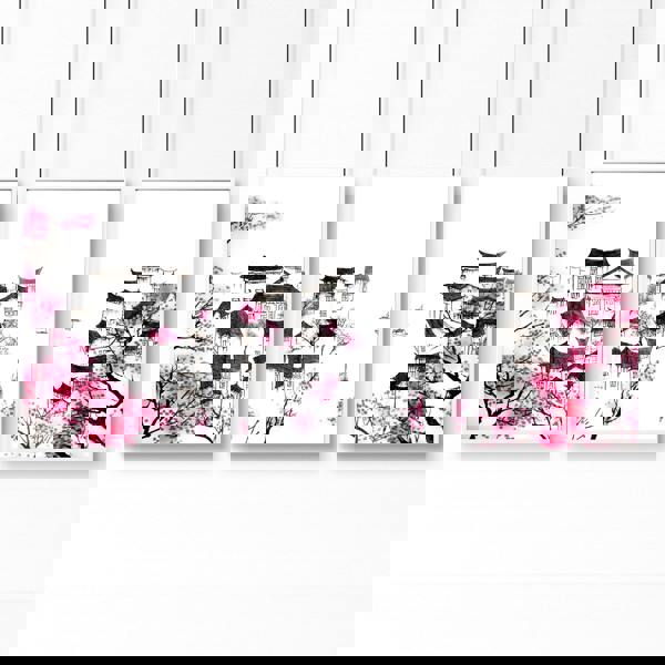 Japanese Flower Art | Set of 3 wall art prints