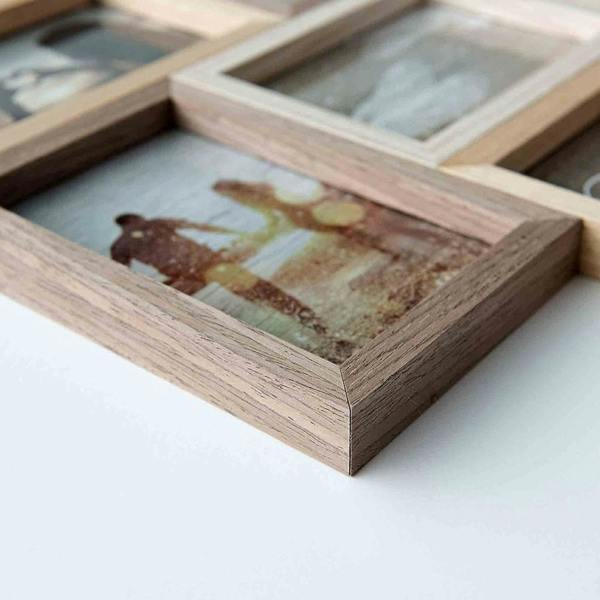 Nielsen Accent by Nielsen Collage Photo Frame for 8 Pictures 4x6in - Mixed Wood Finishes