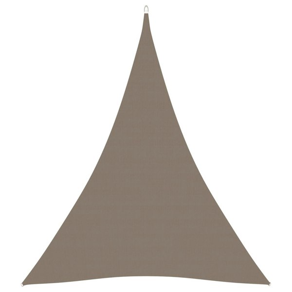 Berkfield Sunshade Sail Oxford Fabric Triangular 5x6x6 m Taupe