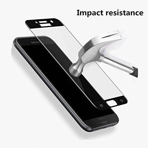 Samsung Galaxy A7 2017 Protector, Tempered Glass Protective Films Invisible Transparent Clear Protection Display Shield - (Pack of 2)