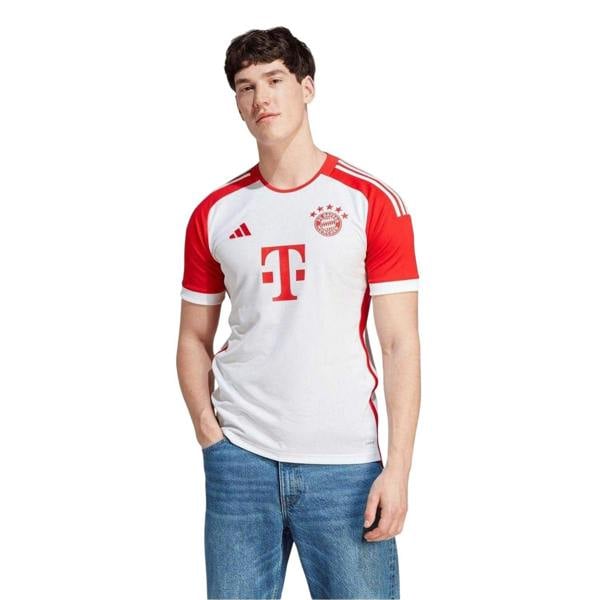 Adidas Unisex Adult 2023/24 FC Bayern Munich Home Jersey - White/Red - 