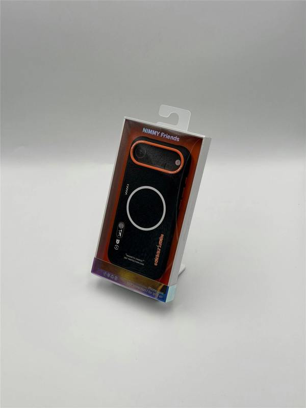 Nimmy Friends Nimmy Cool & Cute 2.0 Case with MagSafe for iPhone 17 Air 6.5" Black Orange - N-YJKM-CX2.0-IP17-AIR-01