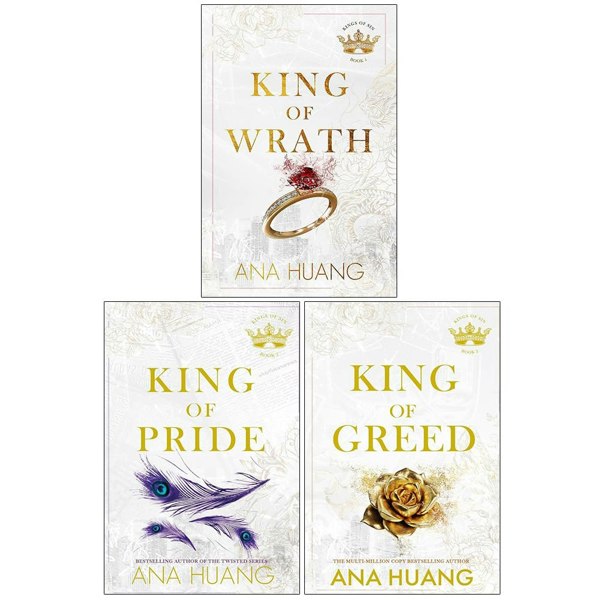 Ana Huang Kings of Sin Series 3 Book Set (King of Wrath, King of Pride, King of Greed)