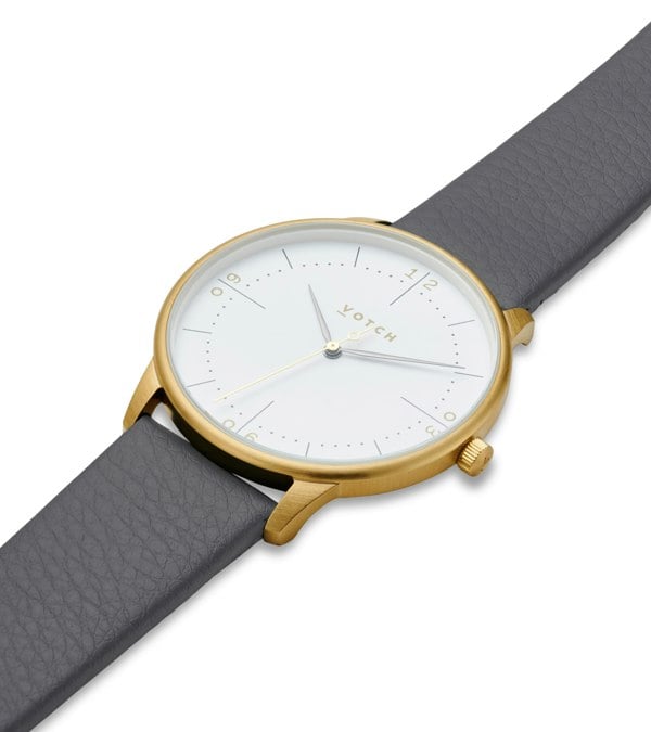 Votch Gold & Slate Grey Watch | Aalto