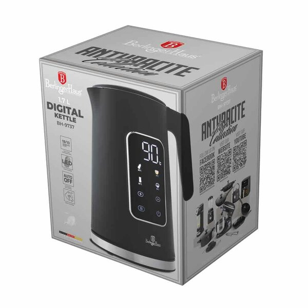 Berlinger Haus Digital electric kettle BH9737 Anthracite