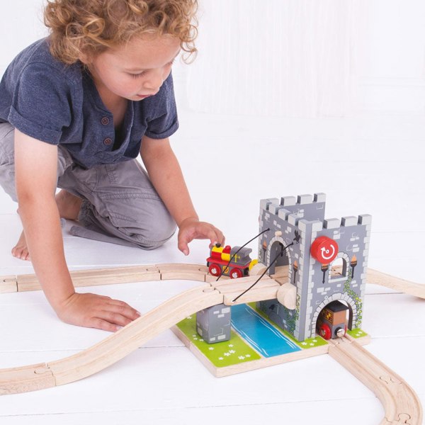 Bigjigs Rail Wooden Drawbridge - Wooden Train Set Accessory