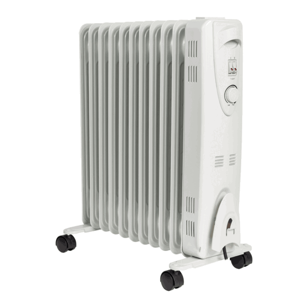 Mylek Oil Filled Electric Portable Heater Radiator with Adjustable Thermostat 2500w