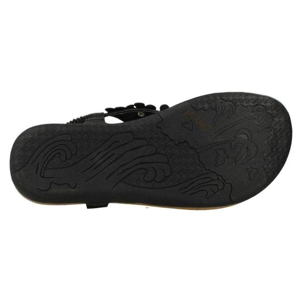 Spot On Girls Spot On Flat Flower Trim Toepost Sandals