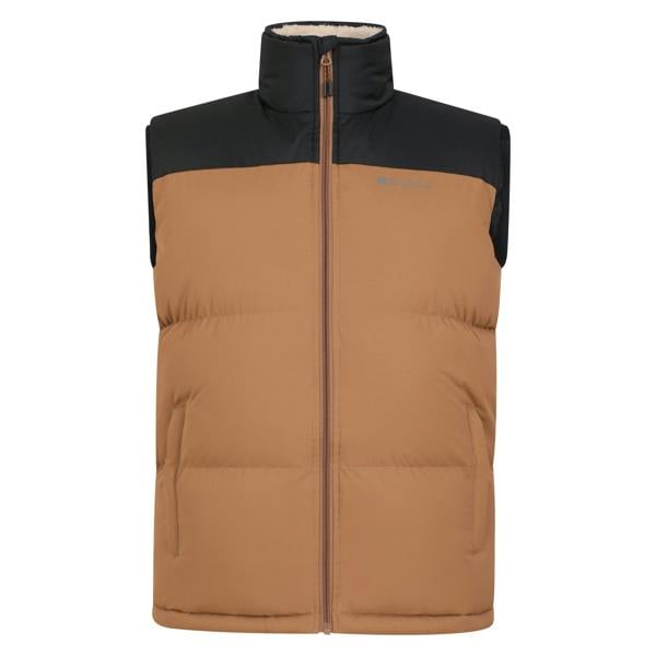 Mountain Warehouse Mens Rock Borg Padded Gilet - Tan