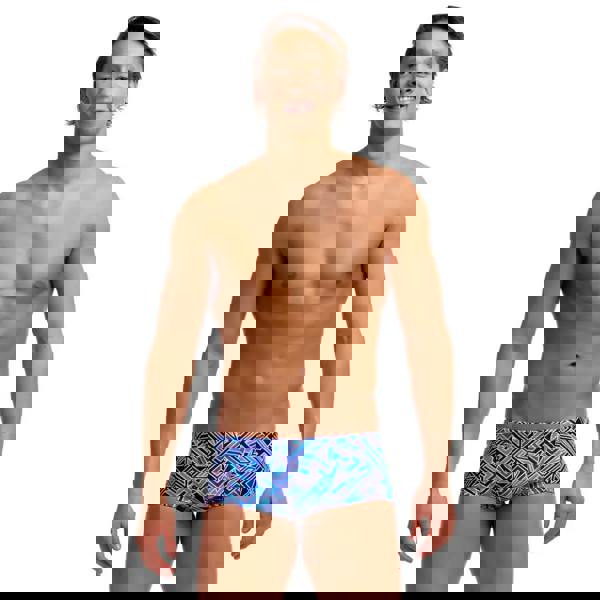 Funky Trunks Blue Bits Classic Swim Trunk - Blue