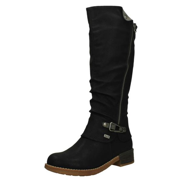 Rieker Ladies Rieker Knee High Boots Warm Lining With Rieker Tex 94652