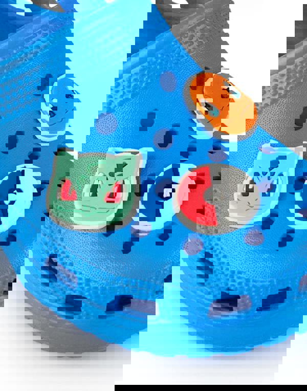 Pokemon Unisex Kids Blue Multi Badge Clogs