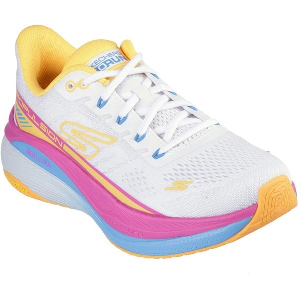 Skechers Performance Max Cushioning Propulsion Textile Women's White/Orange Trainers