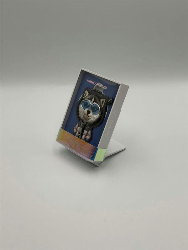 Nimmy Friends Nimmy Cool & Cute 2.0 Husky Embroidery Magnetic Stand with MagSafe Grey - N-KM-BSZJ-017