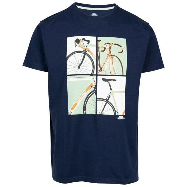 Trespass Mens Chowder Bicycle T-Shirt - Navy