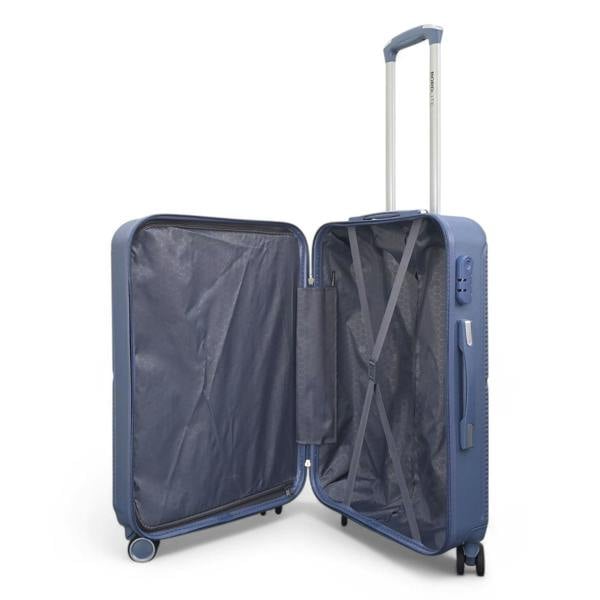 Infinity Luggage Robust ABS Hard Shell 8 Wheels Luggage Travel Holiday Cabin Suitcase Set