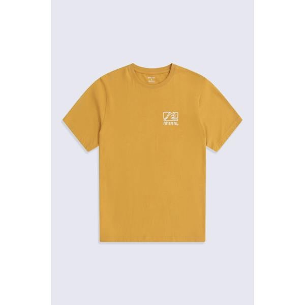 Animal Mens Jacob Organic T-Shirt - Bright Yellow - 