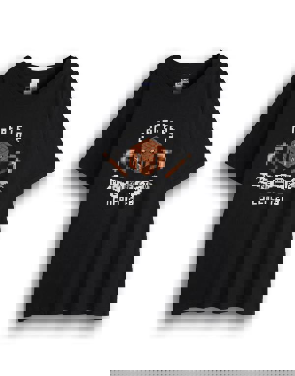 Minecraft Boys Black Short Sleeved T-Shirt