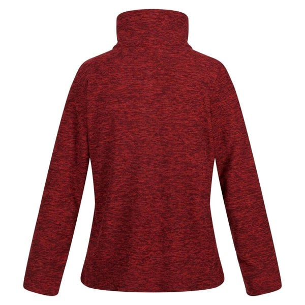 Regatta Women's Kizmitt Marl Half Zip Fleece Top - Cabernet