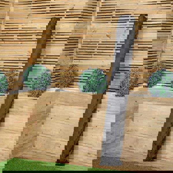 Samuel Alexander 2.7m Havana Garden Patio Parasol with Crank Handle and Cover in Blue