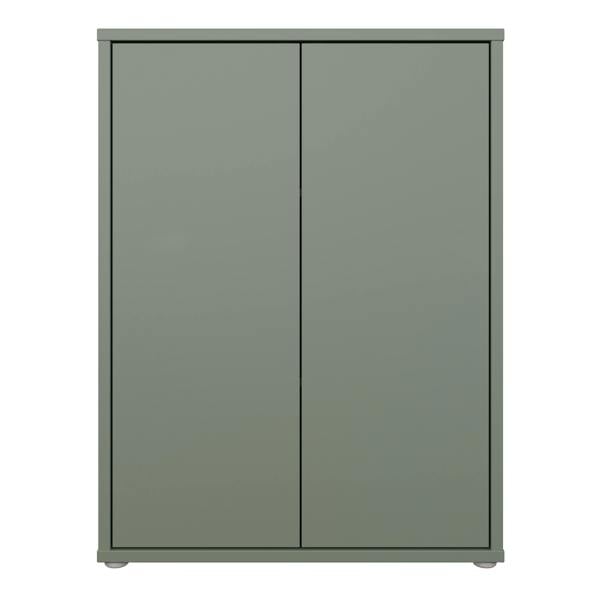Furniture To Go Alice Springs Tall 2 Door Cupboard with Push-to-Open Doors in Sage Green