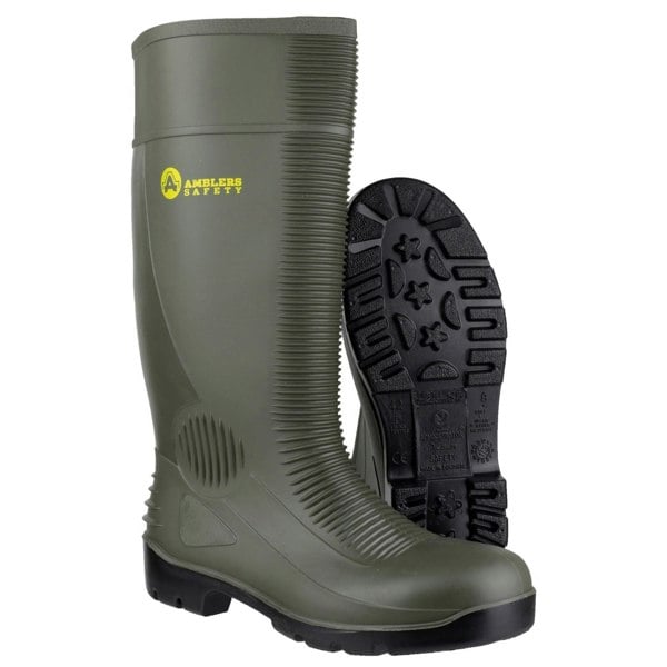Amblers Safety FS99 Unisex Safety Wellingtons in Green