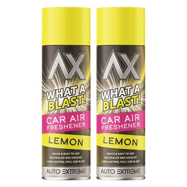 Auto Extreme 2X - What A Blast! Lemon Car Air Freshener Spray 500ml