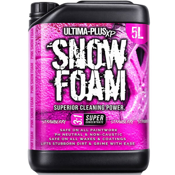 Ultima Plus XP Ultima-Plus XP Snow Foam Car Shampoo pH Neutral Wash - Super Thick Foam Pre-Wash - Strawberry Fragrance 5L